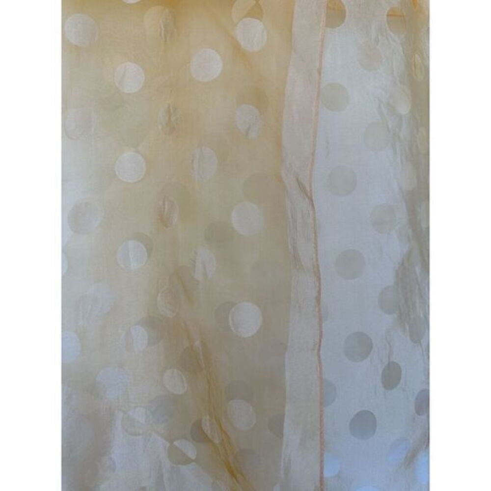 2‎ Vintage Rayon Nylon Blend Yellow 150x70 Orange 100% Nylon  26x25 See Photos - Picture 8 of 9